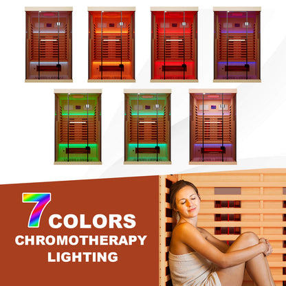 SAUNAERA Full Spectrum Infrared Sauna Hemlock Home Sauna