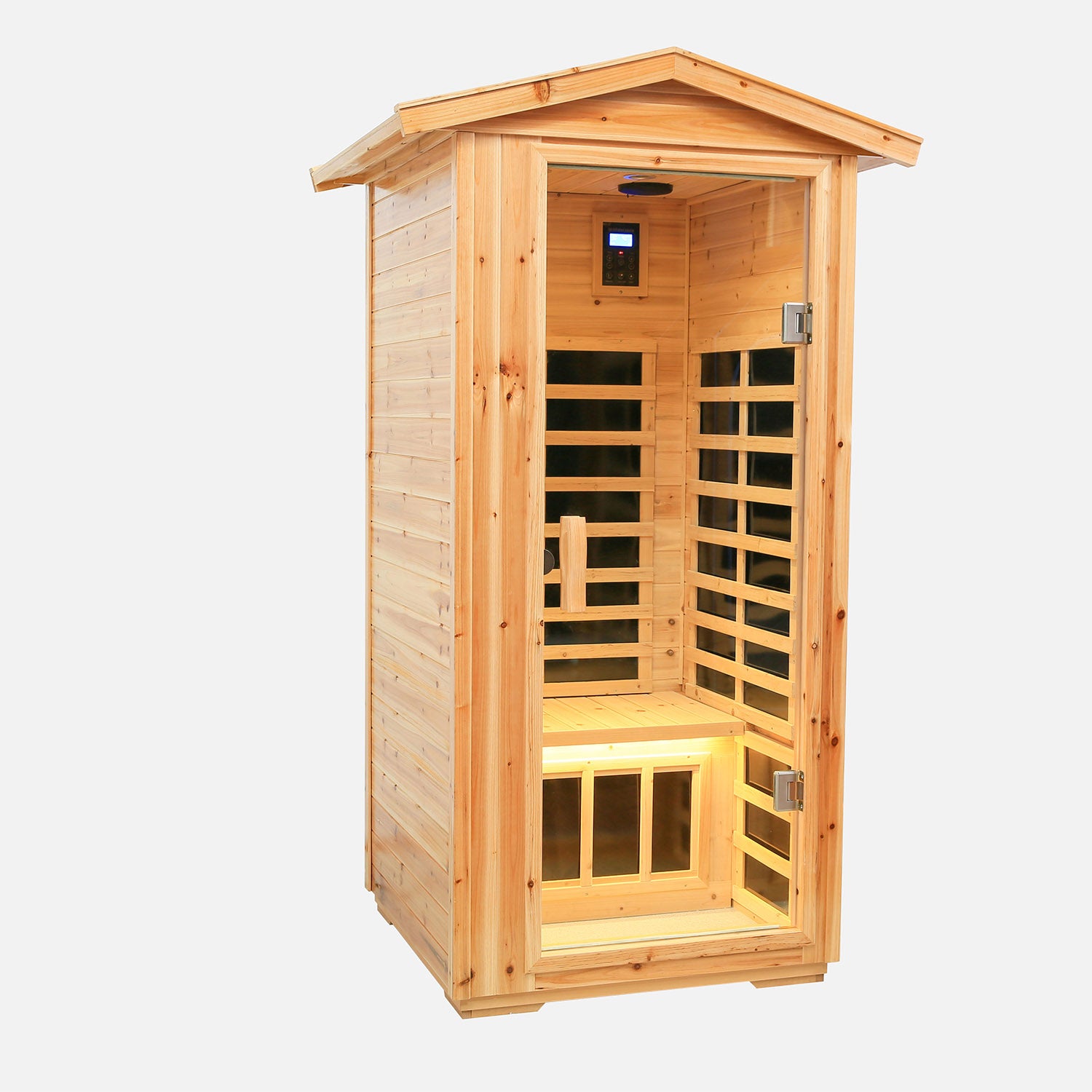 One person Far infrared old fir outdoor sauna room - Meissalivve