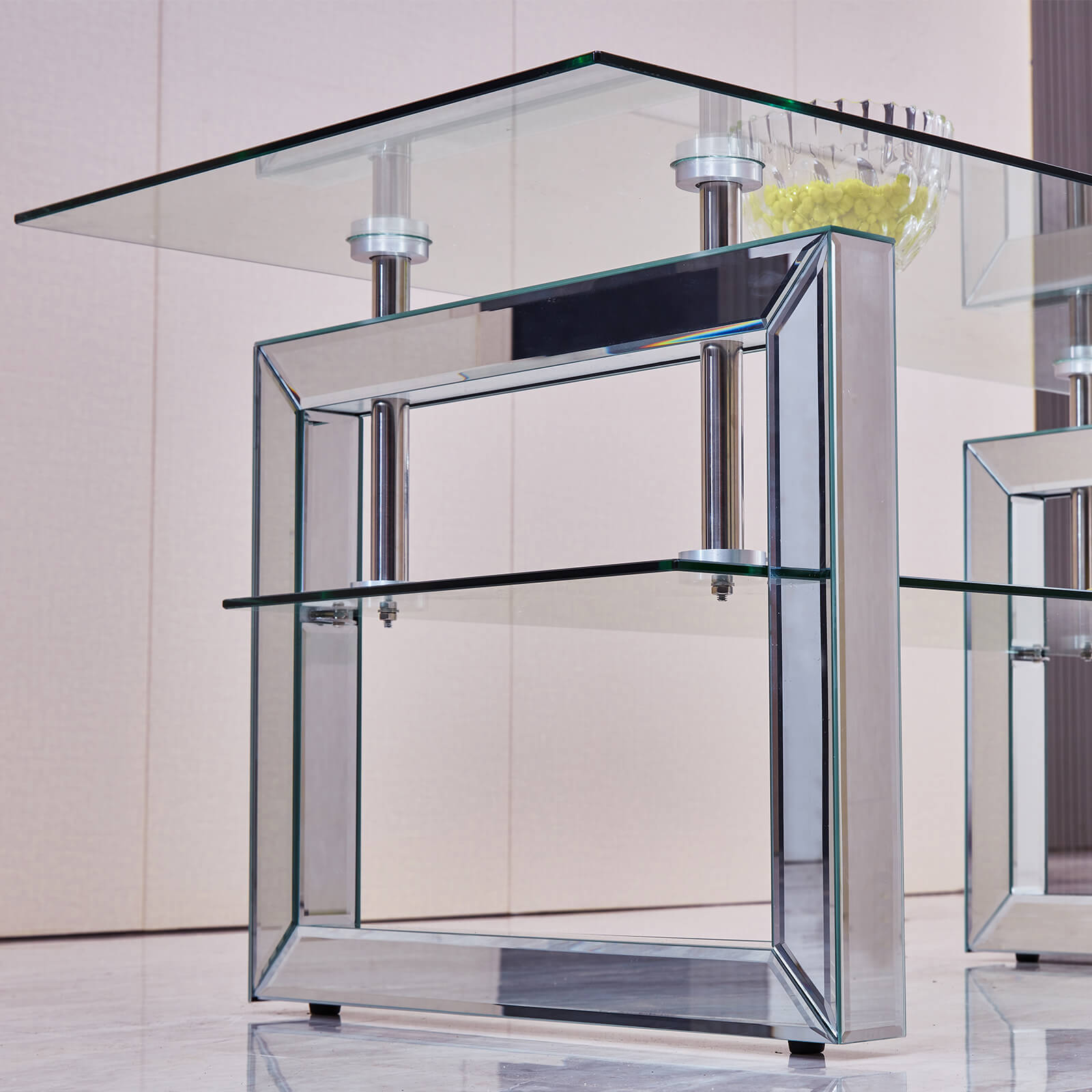 Transparent tempered glass coffee table, coffee table - Meissalivve