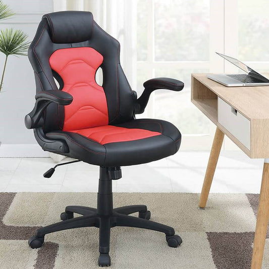 Office Chair Upholstered 1pc Cushioned Comfort Chair Relax Gaming - Meissalivve