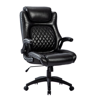 400lbs Big & Tall Ergonomic Leather Office Chair - Meissalivve