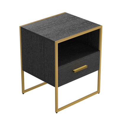 Modern Nightstand with 1 Drawer, Suitable for Bedroom, Living Room, Side Table - Meissalivve