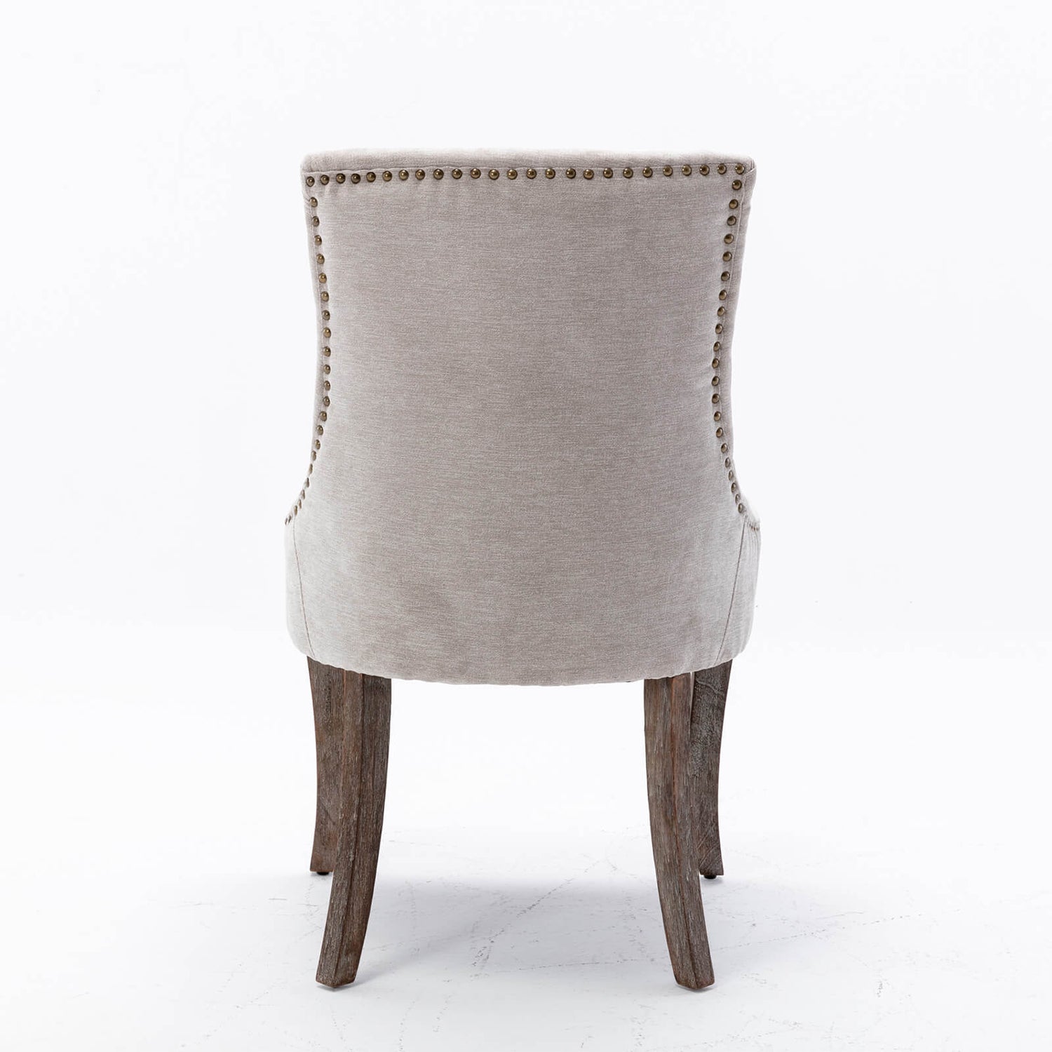 Ultra Side Dining Chair,Thickened fabric chairs with solid wood legs，Set of 2 - Meissalivve