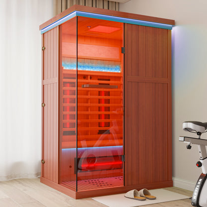 Full Spectrum Infrared Sauna Hemlock/Cedar Home Sauna - YK8005