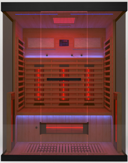 Full Spectrum Infrared Sauna Hemlock/Cedar Home Sauna - YK8001BK