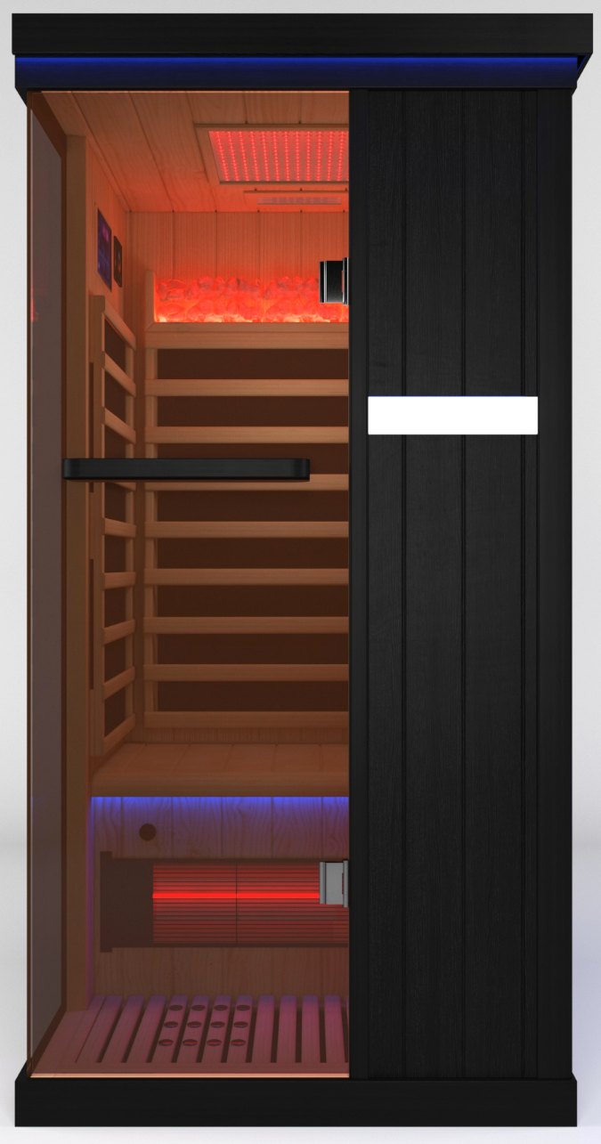 Full Spectrum Infrared Sauna Hemlock/Cedar Home Sauna - YK8005BK