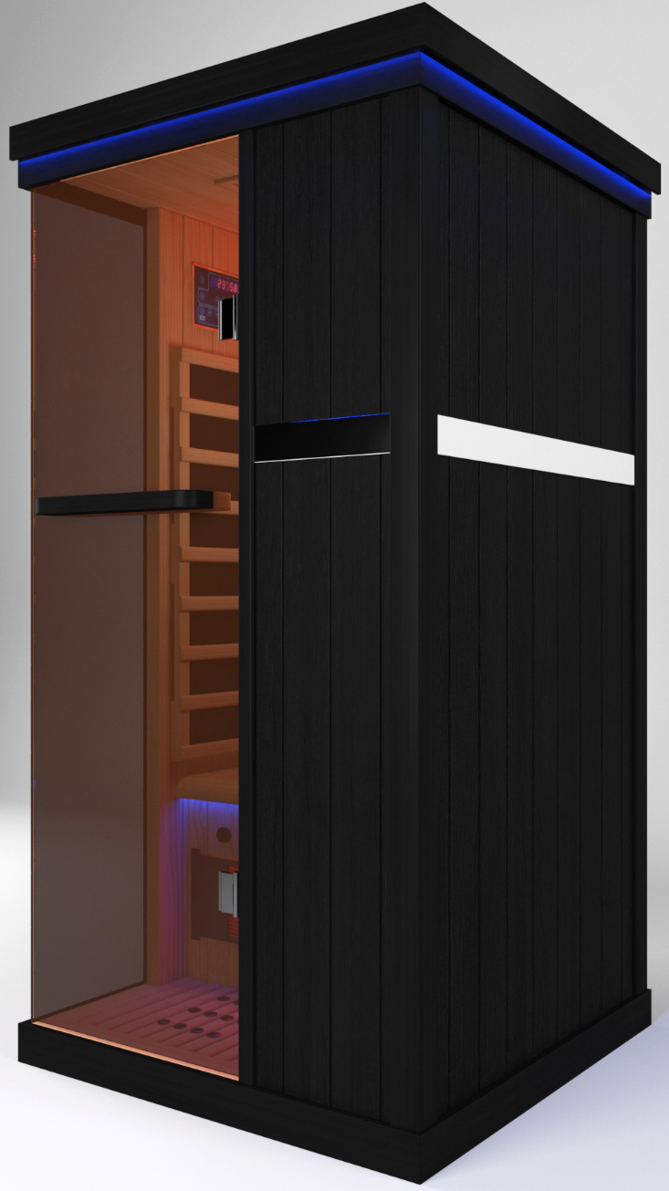 Full Spectrum Infrared Sauna Hemlock/Cedar Home Sauna - YK8005BK