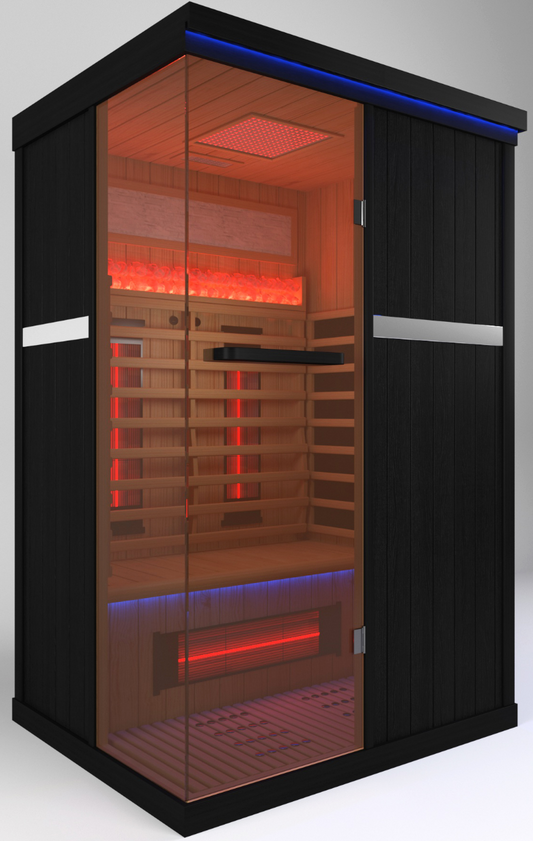 Full Spectrum Infrared Sauna Hemlock/Cedar Home Sauna - YK8005BK