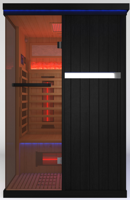 Full Spectrum Infrared Sauna Hemlock/Cedar Home Sauna - YK8005BK