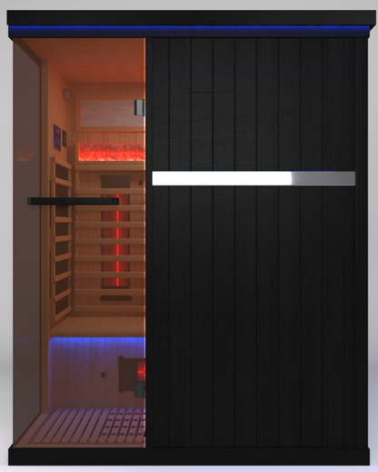 Full Spectrum Infrared Sauna Hemlock/Cedar Home Sauna - YK8005BK