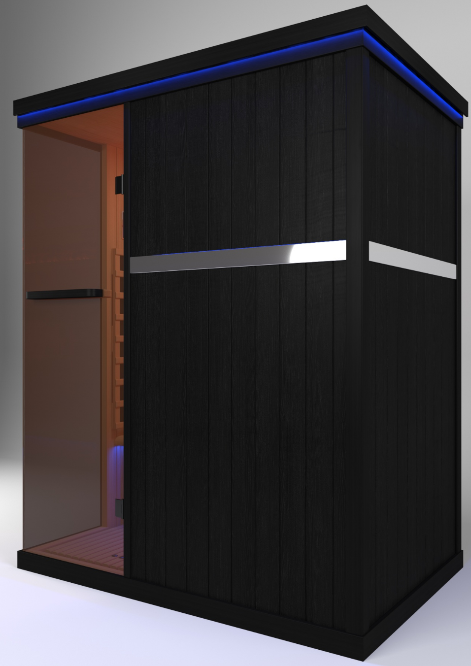 Full Spectrum Infrared Sauna Hemlock/Cedar Home Sauna - YK8005BK
