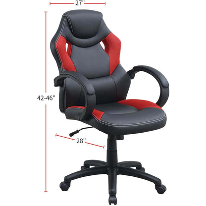 Office Chair Upholstered 1pc Cushioned Comfort Chair Relax Gaming - Meissalivve