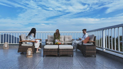 7/8 Pieces Patio Furniture Sets,  Outdoor Rattan Furniture Conversation Sets (YK-6011)